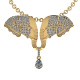 2.88 Ctw SI2/SI1 Diamond 14k Yellow Gold Pendant (ALL DIAMOND ARE LAB GROWN
