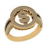 0.59 Ctw VS/SI1 Diamond Prong Set 14k Yellow Gold Ring (ALL DIAMOND ARE LAB