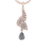 2.52 Ctw SI2/SI1 Diamond 14K Rose Gold Pendant (ALL DIAMOND ARE LAB GROWN)