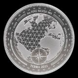 2021 Tokelau 1 oz Silver $5 Terra BU