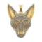 6.07 Ctw VS/SI1 Diamond 14k Yellow Gold Animal Creature Theme Pendant (ALL
