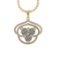 1.11 Ctw VS/SI1 Diamond 14K Yellow Gold Necklace (ALL DIAMOND ARE LAB GROWN