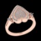 0.40 Ctw VS/SI1 Diamond 10k Rose Gold Engagement Ring (ALL DIAMOND ARE LAB