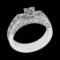 2.30 Ctw VS/SI1 Diamond 10k white Gold Engagement Ring (ALL DIAMOND ARE LAB