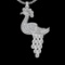 0.60 Ctw VS/SI1 Diamond 14 K White Gold Necklace(ALL DIAMOND ARE LAB GROWN