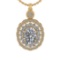 2.69 Ctw VS/SI1 Diamond 10K Yellow Gold Pendant (ALL DIAMOND ARE LAB GROWN)