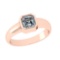 0.75 Ctw VS/SI1 Diamond 14k Rose Gold Solitaire Ring (ALL DIAMOND ARE LAB G