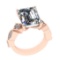 3.05 Ctw VS/SI1 Diamond 14k Rose Gold Engagement Ring (ALL DIAMOND ARE LAB