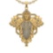 1.95 Ctw SI2/SI1 Diamond 14k Yellow Gold Pendant (ALL DIAMOND ARE LAB GROWN