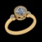 0.91 Ctw VS/SI1 Diamond 10k Yellow Gold Engagement Ring (ALL DIAMOND ARE LA