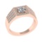1.06 Ctw VS/SI1 Diamond 10K Rose Gold Engagement Ring (ALL DIAMOND ARE LAB