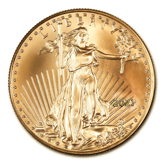 2021 American Gold Eagle 1/2 oz Uncirculated Type 1