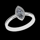 0.50 Ctw VS/SI1 Diamond 10k white Gold Solitaire Ring (ALL DIAMOND ARE LAB