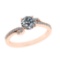 1.02 Ctw SI1/SI2 Diamond 14k Rose Gold Engagement Ring (ALL DIAMOND ARE LAB