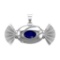 4.94 Ctw VS/SI1 Blue Sapphire and Diamond 14k Rose Gold Pandant (ALL DIAMON
