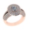 2.59 Ctw VS/SI1 Diamond 14k Rose Gold Engagement Ring (ALL DIAMOND ARE LAB