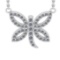 0.63 Ctw SI2/SI1 Diamond Prong Set 14k white Gold Pandant (ALL DIAMOND ARE
