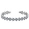 13.26 Ctw SI1/SI2 Diamond 14k white Gold Bracelet (ALL DIAMOND ARE LAB GROW