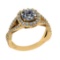 2.12 Ctw VS/SI1 Diamond 14k Yellow Gold Engagement Ring