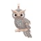 1.92 Ctw SI1/SI2 Diamond 14k Rose Gold Creature Pendant(ALL DIAMOND ARE LAB