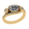 2.94 Ctw VS/SI1 Diamond 14k Yellow Gold Engagement Ring