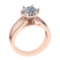 3.05 Ctw SI2/I1 Diamond Style Prong Set 18K Rose Gold Anniversary Ring