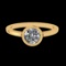 0.84 Ctw VS/SI1 Diamond Prong Set 10K Yellow Gold Solitaire Ring (ALL DIAMO