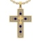 1.96 Ctw VS/SI1 Blue Sapphire and Diamond 14k Yellow Gold (ALL DIAMOND ARE