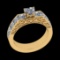 2.30 Ctw VS/SI1 Diamond 10k Yellow Gold Engagement Ring (ALL DIAMOND ARE LA