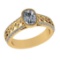 2.46 Ctw VS/SI1 Diamond 14k Yellow Gold Engagement Ring (ALL DIAMOND ARE LA