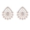 2.84 Ctw VS/SI1 Diamond Prong Set 14k Rose Gold Stud Earrings (ALL DIAMOND