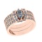 1.39 Ctw SI1/SI2 Diamond 14k Rose Gold Engagement Halo Ring (ALL DIAMOND AR