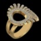 1.74 Ctw VS/SI1 Diamond 10k Yellow Gold Engagement Ring (ALL DIAMOND ARE LA
