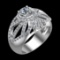 2.34 Ctw VS/SI1 Diamond Prong Set 10k white Gold Engagement Ring (ALL DIAMO