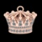 1.11 Ctw SI2/SI1 Diamond 10k Rose Gold Pandant (ALL DIAMOND ARE LAB GROWN )