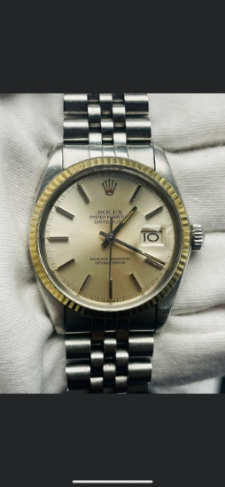 USED 36MM ROLEX DATEJUST REF 16014 IN EXCELLENT CONDITION COMES WITH BOX &
