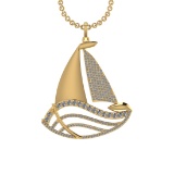 1.94 Ctw VS.SI1 (ALL DIAMOND ARE LAB GROWN ) Diamond 14k Yellow Gold Neckla