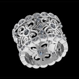 1.66 Ctw VS/SI1 Diamond 10K white Gold Eternity Ring (ALL DIAMOND ARE LAB G