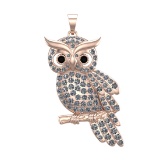 1.92 Ctw SI1/SI2 Diamond 14k Rose Gold Creature Pendant(ALL DIAMOND ARE LAB