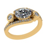 2.94 Ctw VS/SI1 Diamond 14k Yellow Gold Engagement Ring