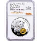 China 50 Gram Silver Panda 2020 ANA World s Fair of Money Covid-19 Emergenc