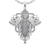 1.95 Ctw SI2/SI1 Diamond 14k white Gold Pendant (ALL DIAMOND ARE LAB GROWN)