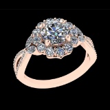 2.39 Ctw VS/SI1 Diamond 10k Rose Gold Engagement Ring (ALL DIAMOND ARE LAB