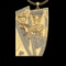 9.40 Ctw VS/SI1 Diamond Prong Set 18K Yellow Gold Poker theme Necklace (ALL