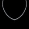 103.69 Ctw VS/SI1 Diamond 10K white Gold Necklace Set (ALL DIAMOND ARE LAB
