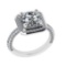 3.10 Ctw SI1/SI2 Diamond 14k white Gold Engagement Ring (ALL DIAMOND ARE LA