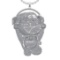 11.44 Ctw VS/SI1 Diamond 10K White Gold Hip Hop Style Necklace (ALL DIAMOND