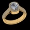 1.88 Ctw VS/SI1 Diamond 14 K Yellow Gold Engagement Ring (ALL DIAMOND ARE L