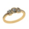 0.52 Ctw VS/SI1 Diamond Prong Set 14K Yellow Gold Engagement Ring