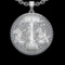 3.86 Ctw VS/SI1 Diamond 10K White Gold Sodiac Sign theme Pendant (ALL DIAMO